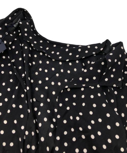 SINME（シンメ）SINME (シンメ) ドットロングワンピース ブラック サイズ:Sの古着・服飾アイテム