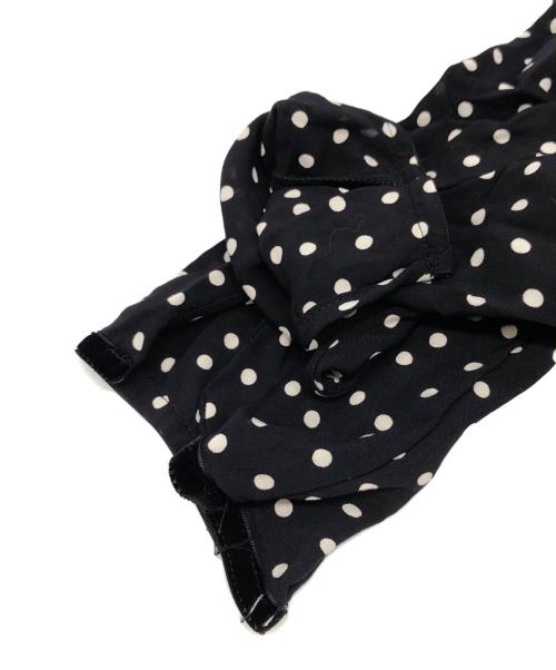 SINME（シンメ）SINME (シンメ) ドットロングワンピース ブラック サイズ:Sの古着・服飾アイテム