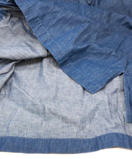 Toujours（トゥジュー）Toujours (トゥジュー) デニムフリルシャツ ブルー サイズ:2の古着・服飾アイテム