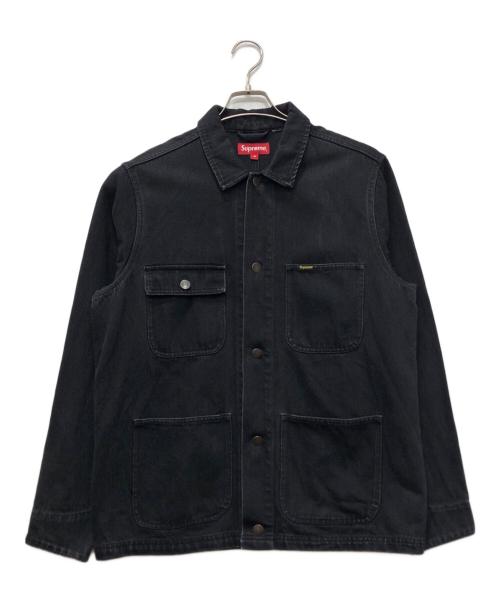 SUPREME（シュプリーム）Supreme (シュプリーム) NY Tapestry Denim Chore Coat ブラック サイズ:Mの古着・服飾アイテム