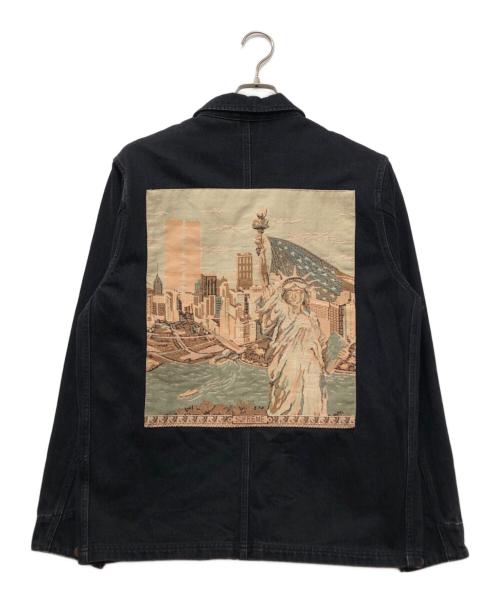 SUPREME（シュプリーム）Supreme (シュプリーム) NY Tapestry Denim Chore Coat ブラック サイズ:Mの古着・服飾アイテム