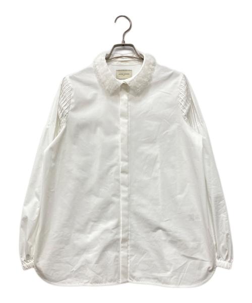 UNITED ARROWS TOKYO（ユナイテッドアローズトウキョウ）UNITED ARROWS TOKYO (ユナイテッドアローズトウキョウ) チュールカラー 2WAY ブラウス ホワイト サイズ:下記参照の古着・服飾アイテム