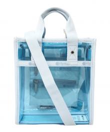 LeSportsac（レスポートサック）の古着「CLEAR MINI N/S TOTE」｜スカイブルー