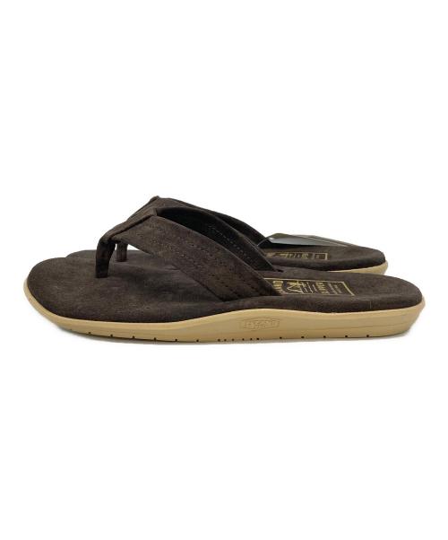 ISLAND SLIPPER（アイランドスリッパ）ISLAND SLIPPER (アイランドスリッパ) スウェードサンダル ブラウン サイズ:8 未使用品の古着・服飾アイテム