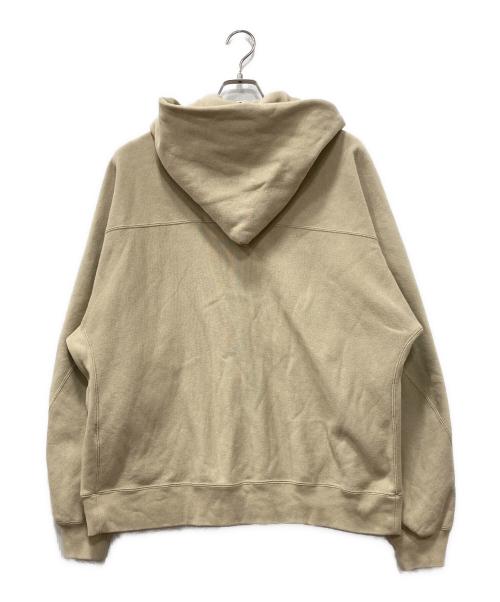 Champion（チャンピオン）Champion (チャンピオン) N.HOOLYWOOD (エヌ ハリウッド) SNAP HOODIE SWEATSHIRT ベージュ サイズ:Lの古着・服飾アイテム