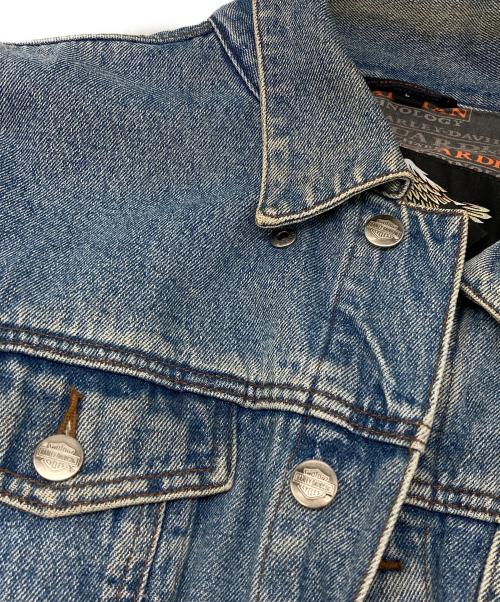 HARLEY-DAVIDSON（ハーレーダビッドソン）HARLEY-DAVIDSON (ハーレーダビッドソン) ジップデザインデニムジャケット インディゴ サイズ:Lの古着・服飾アイテム