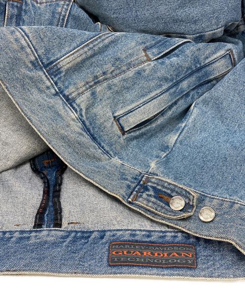 HARLEY-DAVIDSON（ハーレーダビッドソン）HARLEY-DAVIDSON (ハーレーダビッドソン) ジップデザインデニムジャケット インディゴ サイズ:Lの古着・服飾アイテム