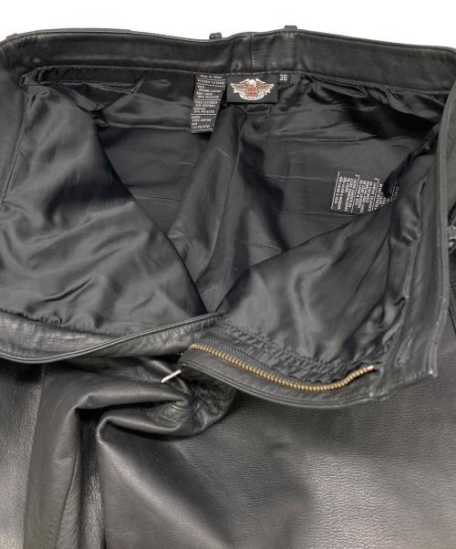 HARLEY-DAVIDSON（ハーレーダビッドソン）HARLEY-DAVIDSON (ハーレーダビッドソン) レザーパンツ ブラック サイズ:38の古着・服飾アイテム