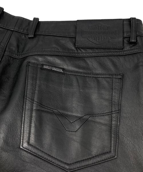 HARLEY-DAVIDSON（ハーレーダビッドソン）HARLEY-DAVIDSON (ハーレーダビッドソン) レザーパンツ ブラック サイズ:38の古着・服飾アイテム