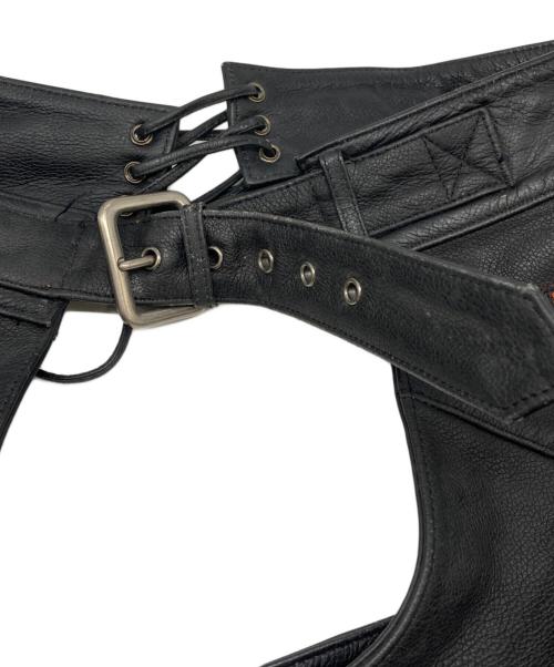 HARLEY-DAVIDSON（ハーレーダビッドソン）HARLEY-DAVIDSON (ハーレーダビッドソン) レザーチャップス ブラック サイズ:XLの古着・服飾アイテム
