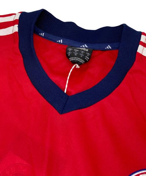 adidas（アディダス）adidas (アディダス) ゲームシャツ レッド サイズ:J:Oの古着・服飾アイテム