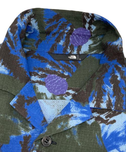 THE NORTH FACE（ザ ノース フェイス）THE NORTH FACE (ザ ノース フェイス) S/S Aloha Vent Shirt ブルー サイズ:Lの古着・服飾アイテム