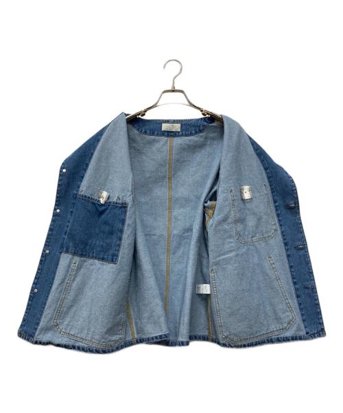 JOURNAL STANDARD relume（ジャーナルスタンダード レリューム）JOURNAL STANDARD relume (ジャーナルスタンダード レリューム) 11.5ozデニムカバーオールジャケット ブルー サイズ:38 未使用品の古着・服飾アイテム