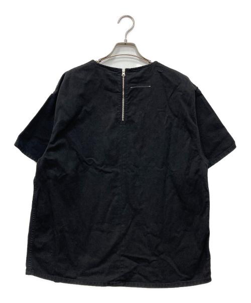 MM6 Maison Margiela（エムエムシックスメゾンマルジェラ）MM6 Maison Margiela (エムエムシックスメゾンマルジェラ) オーバーサイズSSカットソー ブラック サイズ:40の古着・服飾アイテム