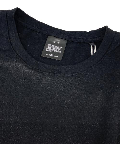 WITT（ウィット）WITT (ウィット) SUPER 160‘s MELINO WOOL GLITTER T-SHITS ブラック サイズ:OSの古着・服飾アイテム