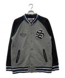 stussy（ステューシー）の古着「スウェットスタジャン」｜グレー×ブラック