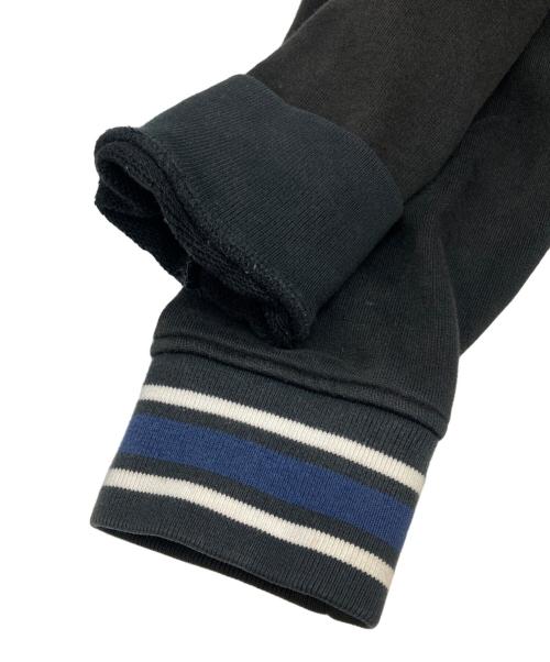 stussy（ステューシー）stussy (ステューシー) スウェットスタジャン グレー×ブラック サイズ:XLの古着・服飾アイテム