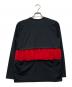 COMME des GARCONS (コムデギャルソン) ギャザー切替カットソー ブラック×レッド サイズ:M：10000円