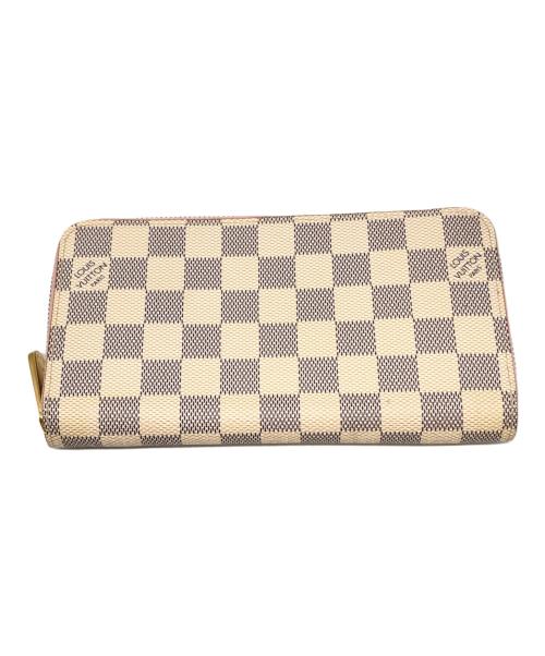LOUIS VUITTON（ルイ ヴィトン）LOUIS VUITTON (ルイ ヴィトン) ダミエ・アズール ジッピーウォレット ホワイト×ピンク サイズ:下記参照の古着・服飾アイテム