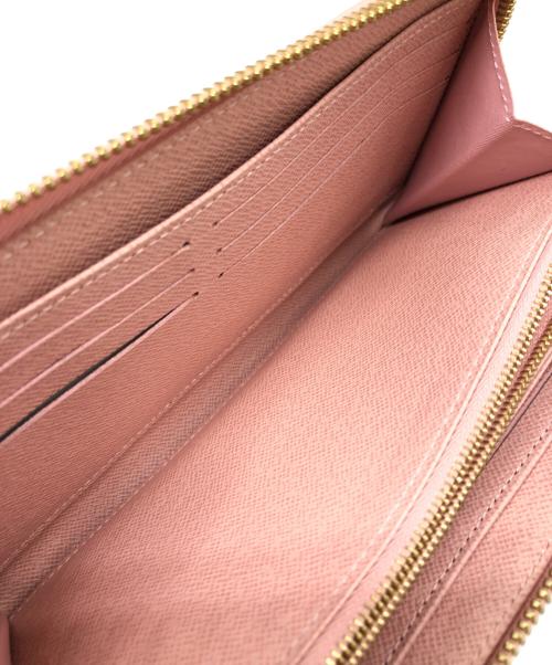 LOUIS VUITTON（ルイ ヴィトン）LOUIS VUITTON (ルイ ヴィトン) ダミエ・アズール ジッピーウォレット ホワイト×ピンク サイズ:下記参照の古着・服飾アイテム