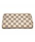 LOUIS VUITTON (ルイ ヴィトン) ダミエ・アズール ジッピーウォレット ホワイト×ピンク サイズ:下記参照：25000円
