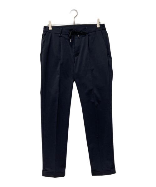 movb（モーヴ）MOVB (モーヴ) フレックスモーショントラベルスラックス Type2 スリムフィット ネイビー サイズ:46の古着・服飾アイテム