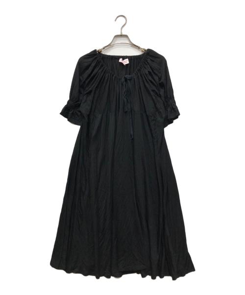 Vivienne Westwood RED LABEL（ヴィヴィアンウエストウッドレッドレーベル）Vivienne Westwood RED LABEL (ヴィヴィアンウエストウッドレッドレーベル) ギャザーワンピース ブラック サイズ:2の古着・服飾アイテム