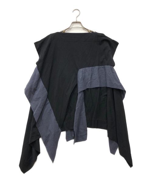 Vivienne Westwood RED LABEL（ヴィヴィアンウエストウッドレッドレーベル）Vivienne Westwood RED LABEL (ヴィヴィアンウエストウッドレッドレーベル) ドッキングカットソー ブラック×グレー サイズ:00の古着・服飾アイテム