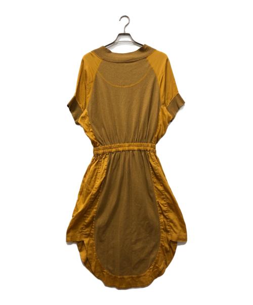 Vivienne Westwood RED LABEL（ヴィヴィアンウエストウッドレッドレーベル）Vivienne Westwood RED LABEL (ヴィヴィアンウエストウッドレッドレーベル) ウエストギャザー切替スウェットワンピース イエロー サイズ:00の古着・服飾アイテム