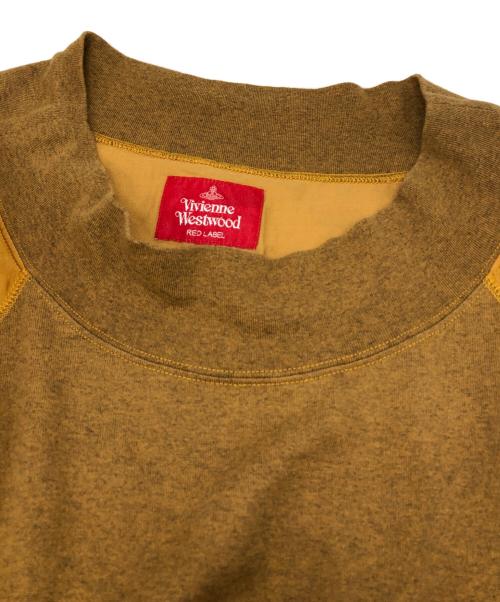 Vivienne Westwood RED LABEL（ヴィヴィアンウエストウッドレッドレーベル）Vivienne Westwood RED LABEL (ヴィヴィアンウエストウッドレッドレーベル) ウエストギャザー切替スウェットワンピース イエロー サイズ:00の古着・服飾アイテム