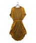 Vivienne Westwood RED LABEL (ヴィヴィアンウエストウッドレッドレーベル) ウエストギャザー切替スウェットワンピース イエロー サイズ:00：8000円