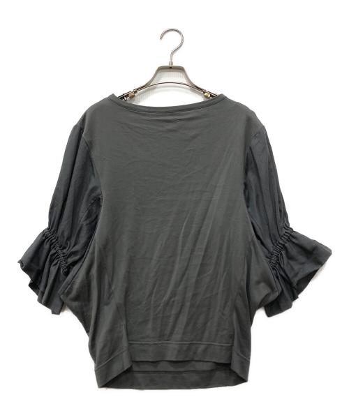 Vivienne Westwood RED LABEL（ヴィヴィアンウエストウッドレッドレーベル）Vivienne Westwood RED LABEL (ヴィヴィアンウエストウッドレッドレーベル) オーブ刺繍キャンディスリーブカットソー グレー サイズ:00の古着・服飾アイテム