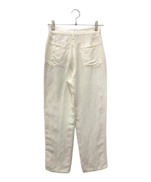 FENDI（フェンディ）FENDI (フェンディ) ヴィスコース×リネン ズッカ柄パンツ ホワイト サイズ:SIZE42の古着・服飾アイテム