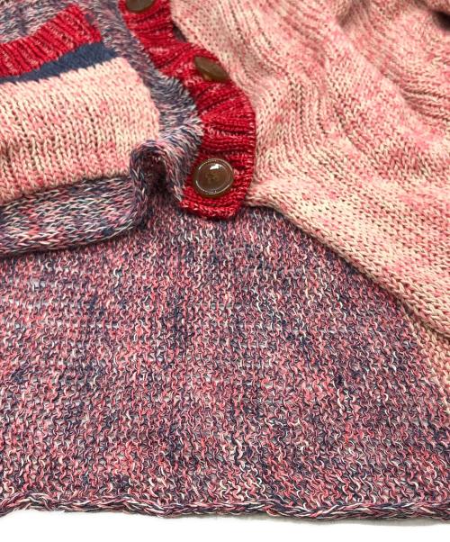 Vivienne Westwood RED LABEL（ヴィヴィアンウエストウッドレッドレーベル）Vivienne Westwood RED LABEL (ヴィヴィアンウエストウッドレッドレーベル) アシンメトリーニットカーディガン ピンク サイズ:2の古着・服飾アイテム
