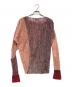 Vivienne Westwood RED LABEL (ヴィヴィアンウエストウッドレッドレーベル) アシンメトリーニットカーディガン ピンク サイズ:2：10000円