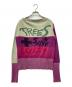 Vivienne Westwood RED LABEL CHOICE（ヴィヴィアンウエストウッドレッドレーベル チョイス）の古着「ジャガードニット」｜パープル×グリーン