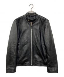 Schott（ショット）の古着「SHEEP LEATHER 70’S シングルライダースジャケット」｜ブラック