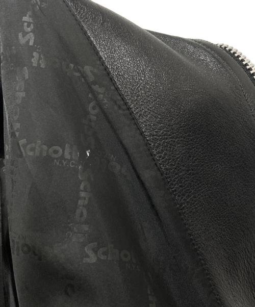 Schott（ショット）Schott (ショット) SHEEP LEATHER 70’S シングルライダースジャケット ブラック サイズ:2XLの古着・服飾アイテム