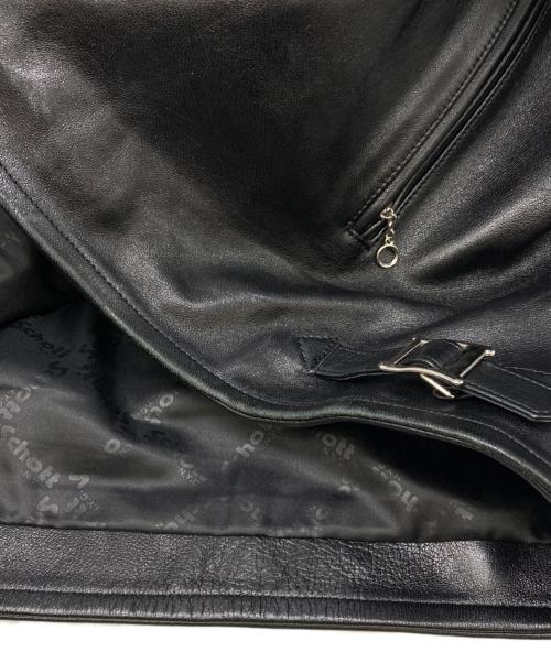 Schott（ショット）Schott (ショット) SHEEP LEATHER 70’S シングルライダースジャケット ブラック サイズ:2XLの古着・服飾アイテム