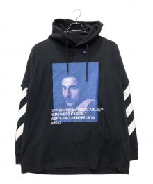 OFFWHITE（オフホワイト）の古着「BERNINI LAYERED HOODIE」｜ブラック