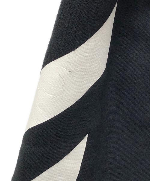 OFFWHITE（オフホワイト）OFFWHITE (オフホワイト) BERNINI LAYERED HOODIE ブラック サイズ:Mの古着・服飾アイテム
