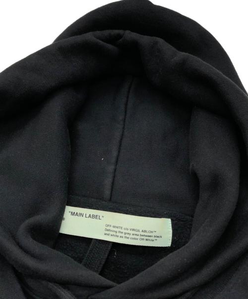 OFFWHITE（オフホワイト）OFFWHITE (オフホワイト) BERNINI LAYERED HOODIE ブラック サイズ:Mの古着・服飾アイテム