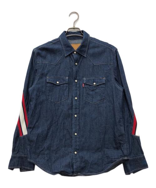 LEVI'S（リーバイス）LEVI'S (リーバイス) FACETASM (ファセッタズム) サイドラインデニムウエスタンシャツ インディゴ サイズ:Lの古着・服飾アイテム