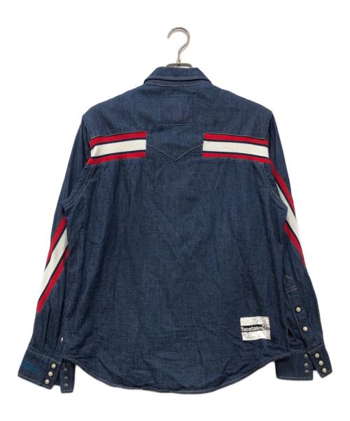 LEVI'S（リーバイス）LEVI'S (リーバイス) FACETASM (ファセッタズム) サイドラインデニムウエスタンシャツ インディゴ サイズ:Lの古着・服飾アイテム