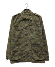 Hysteric Glamour（ヒステリックグラマー）の古着「タイガーカモミリタリージャケット」｜カーキ