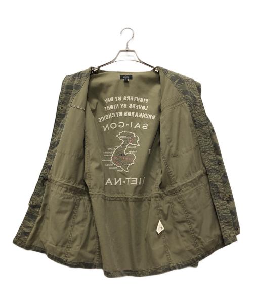 Hysteric Glamour（ヒステリックグラマー）Hysteric Glamour (ヒステリックグラマー) タイガーカモミリタリージャケット カーキ サイズ:Lの古着・服飾アイテム