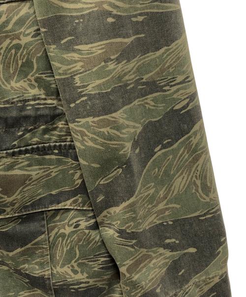 Hysteric Glamour（ヒステリックグラマー）Hysteric Glamour (ヒステリックグラマー) タイガーカモミリタリージャケット カーキ サイズ:Lの古着・服飾アイテム