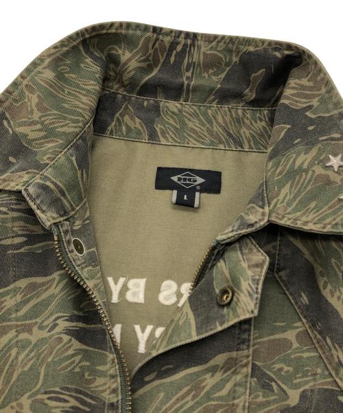 Hysteric Glamour（ヒステリックグラマー）Hysteric Glamour (ヒステリックグラマー) タイガーカモミリタリージャケット カーキ サイズ:Lの古着・服飾アイテム