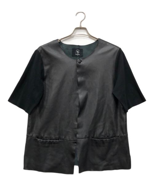 bukht（ブフト）bukht (ブフト) ラムレザーTシャツ ブラック サイズ:Fの古着・服飾アイテム