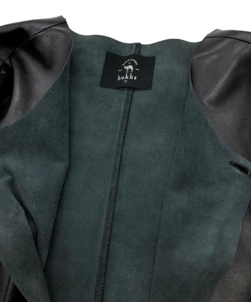 bukht（ブフト）bukht (ブフト) ラムレザーTシャツ ブラック サイズ:Fの古着・服飾アイテム